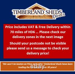 10x6 20mm Hobby Pent Tanalised Wooden Storage Shed FITTING AVAILABLE T&G