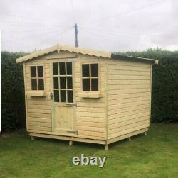 10x6 20mm loglap Hobby Apex Tanalised Wooden Storage Shed FITTING AVAILABLE T&G