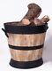 12 Tall Innsbruck Wooden And Black Coal Bucket Or Log Store
