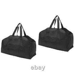 2 Pack Firewood Bag with Handles Oxford Cloth Storage Wooden