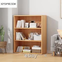 3 Layers Wooden Storage Shelves Rack Bookcase Display Shelving Cabinet UK STOCK