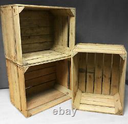 3 Wooden Crate Fire Wood Store Log Store Free Delivery Trusted UK Seller
