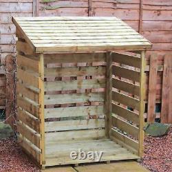 3ft LOG STORE PRESSURE TREATED WOODEN LOGSTORES NEW UN USED WOOD LOGSTORE