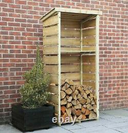 3x2 LOG STORE PRESSURE TREATED WOODEN LOGSTORES WOOD LOGSTORE 3ft 2ft NEW