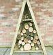 3x2 Triangle Logstore Tongue Storage Firewood Rack Log Store Wooden Timber Wood
