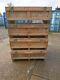 4 X Used Storage Boxes Log Store Lincolnshire Wooden Crates Stackable Strong