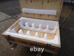 4 X Used Storage Boxes Log Store Lincolnshire Wooden crates Stackable Strong