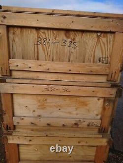 4 X Used Storage Boxes Log Store Lincolnshire Wooden crates Stackable Strong