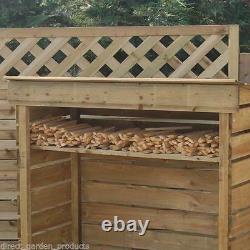 4ft LOG STORE WOOD STORAGE PRESSURE TREATED WOODEN LOGSTORES NEW UN USED STORES