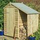 4x3 Rowlinson Pressure Treated Shed Lean To Wooden Garden Logstore Store4ft 3ft