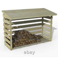 5'11 x 2'8 Large Log Store / Woodstore (1.8m x 0.8m). Free Uk Delivery