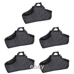 5 Pack Firewood Log Carrier Storage Bags Wooden High Capacity