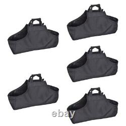 5 Pack Firewood Log Carrier Storage Bags Wooden High Capacity