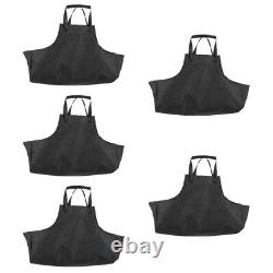 5 Pack Log Storage Bag Canvas Handbag Tote Bags Portable Wooden