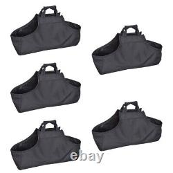 5 Pack Storage Pouch Firewood Bag Holding Holder Large Tote Wooden Outdoor