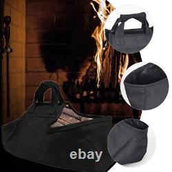 5 Pack Storage Pouch Firewood Bag Holding Holder Large Tote Wooden Outdoor