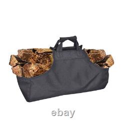 5 Pack Storage Pouch Firewood Bag Holding Holder Large Tote Wooden Outdoor