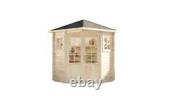5-corner garden house model Sunny-A Wood garden storage wooden shed 5-corner Log