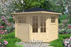 5-corner garden house model Sunny-B Wood garden storage wooden shed 5-corner Log