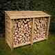 5ft Wooden Log Store, Firewood Storage, Outdoor Wood Store, W1500xh1300xd690mm