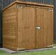 5x3 Wooden Garden Mower Log Tool Store Shed Outdoor Storage Pent Roof 5ft 3ft