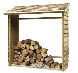 6ft Wall Log Store Wood Storage Pressure Treated Large Wooden Log House Stores