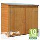 6x3 Wooden Bike Shed Lockable Bicycle Store Outdoor Garden Tool Log Storage