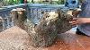 Amazing Idea Of Recycling Wood From Dry Stump Removed Build Outdoor Wooden Table For Garden Diy