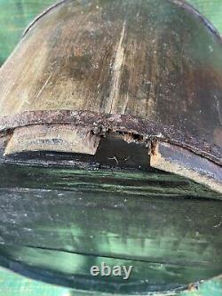 Antique Wooden Well Bucket Kindling Storage cottage core countryside rustic