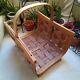 Beautiful Vintage Large Wooden Woven Basket