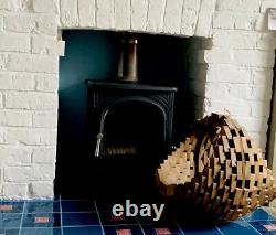 Beautifully Hand Crafted Wooden Log Or Crafting Basket Fireplace Unique