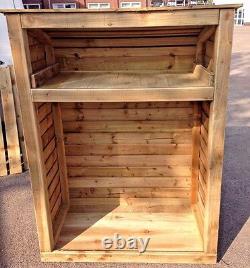 Best Log Store, 5 ft. X 4 ft. X 2 ft. Deep Heavy Duty Assembled, Tanalised