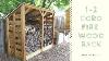 Build A Firewood Shed To Store 1 2 Cords Of Wood