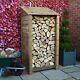 Burley 6ft Outdoor Wooden Log Store Also Available With Doors Uk Hand Made