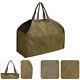 Canvas Log Container Fireplace Wooden Pouch Canvas Bag Log Fireplace Carrier Bag