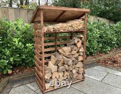 Charles Taylor Wooden Log Wood Store Kindling Shelf Garden Storage