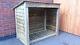 Chesterton 4ft Tall X 4ft Wide Wooden Log Store Reversed Roof Uk Hand Made
