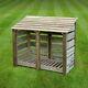 Cottesmore 4ft Slatted Outdoor Wooden Log Store Clearance Stock- Uk Handmade