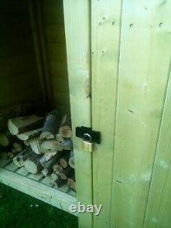 Cottesmore Outdoor Wooden Log Store Available With Doors
