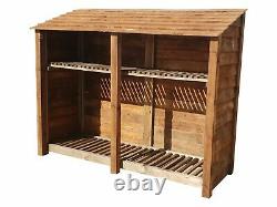 Double Bay Wooden Log Store