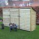 Empingham 6ft Outdoor Wooden Log Store Reversed Roof Uk Hand Made