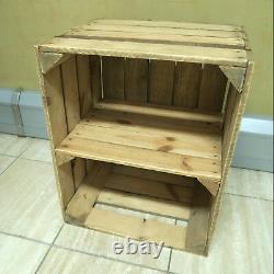 FIre side log store / Fire place log basket Rustic reclaimed wooden shelf unit