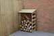 Fsc Certified Timber Compact Slatted Wooden Outdoor Log Store
