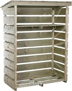 FSC Wooden Garden Small Log Store Heavy Duty Firewood Storage