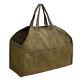 Fireplace Wooden Pouch Canvas Bag Log Firewood Storage Bag Fireplace Carrier Bag