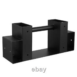 Firewood Rack Bracket Black Holder Log for Fireplace Wooden