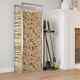 Firewood Rack Steel Wooden Storage Log Holder Baskets Multi Sizes Indoor Outdoor