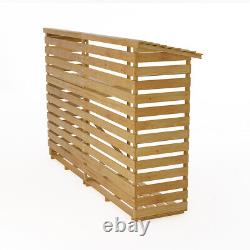 Firewood Storage Shed Garden Wooden Log Store Rack Holder Shelf Slatted Design
