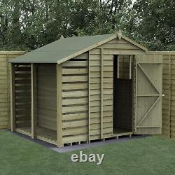 Forest 4Life 5x7 Apex Shed Wooden Lean to LogStore 25yr Guarantee Free Delivery