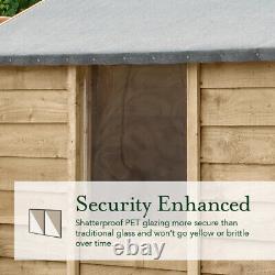 Forest 4Life 5x7 Apex Shed Wooden Lean to LogStore 25yr Guarantee Free Delivery